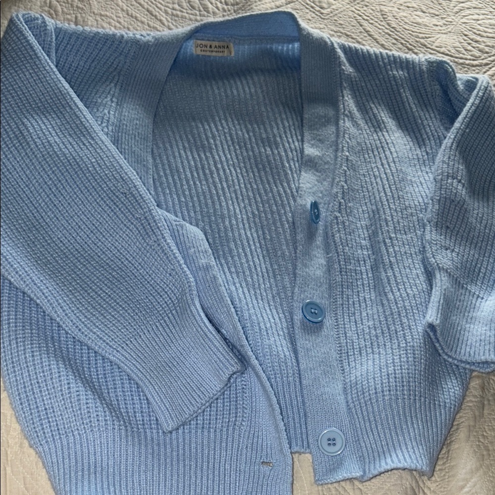 Jon & Anna Sky Blue Knit Cardigan